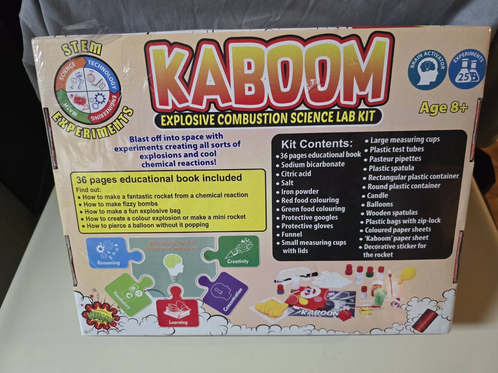 Kaboom Explosive Combustion Science Lab Kit STEM Experiments New NOS