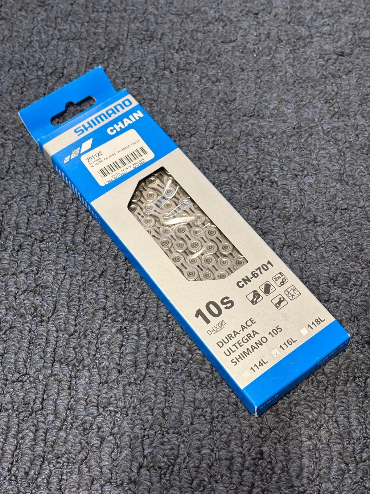 Shimano 6701 10-Speed Chain 116L fit Ultegra Dura Ace 105 CN-6701 Bike