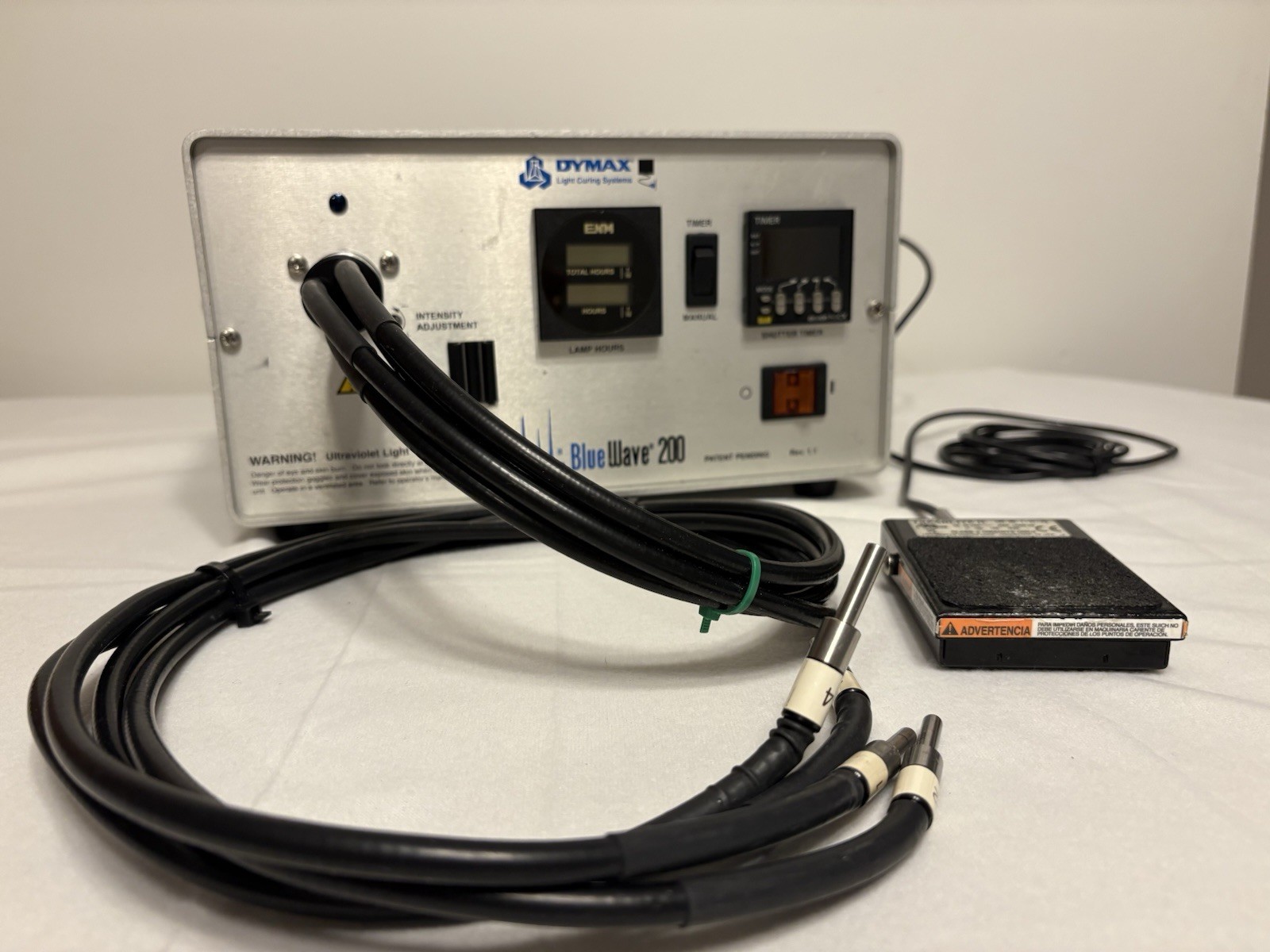 Dymax Bluewave 200 Rev 1.1 UV Curing Spot Light 120V AC Plug