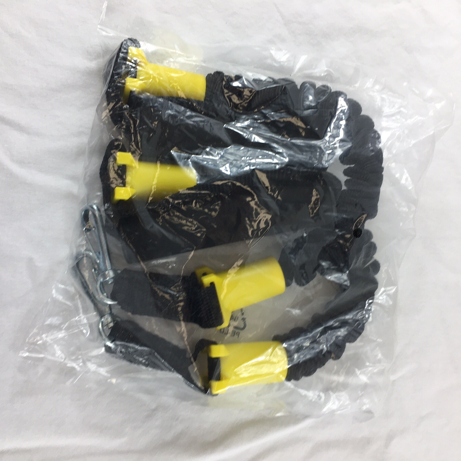 Fitness Resistance Exercise Band 2 Per Package 31” Handle On One End Clip Other