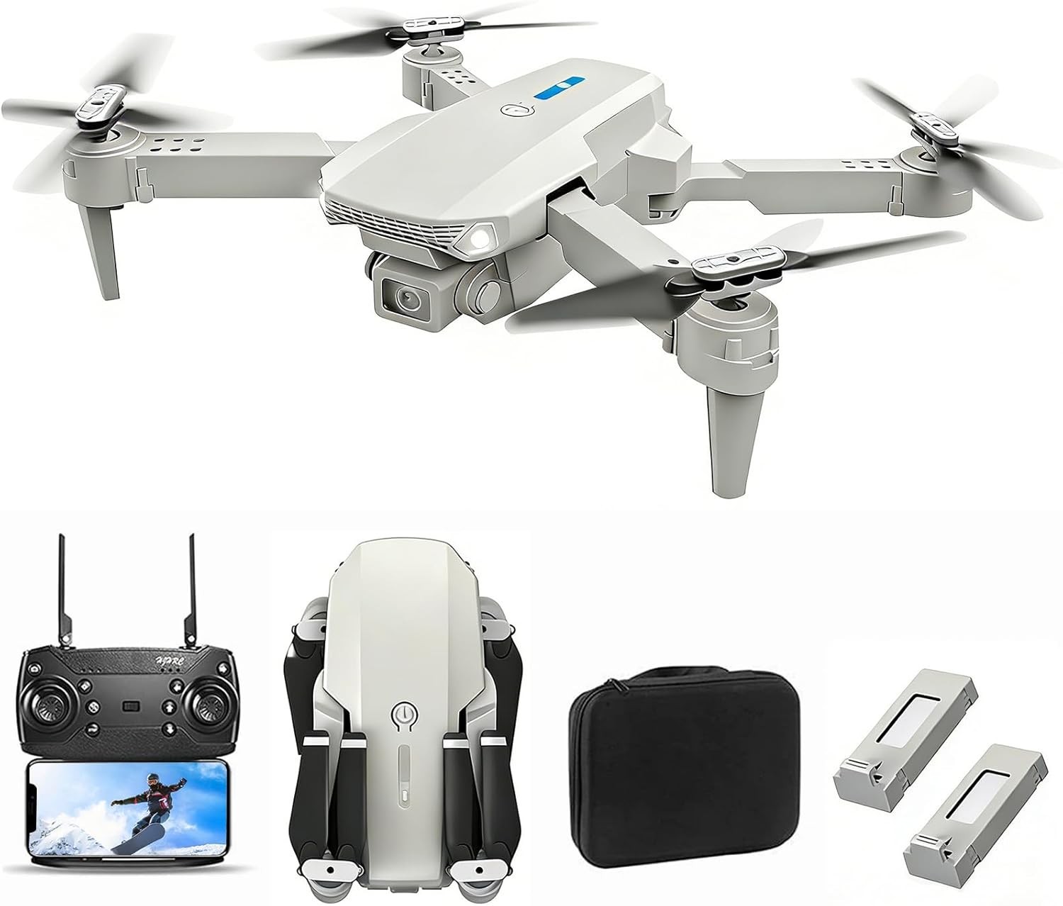 Foldable 4K Camera Drone for Adults WiFi FPV Gesture Control 30Min