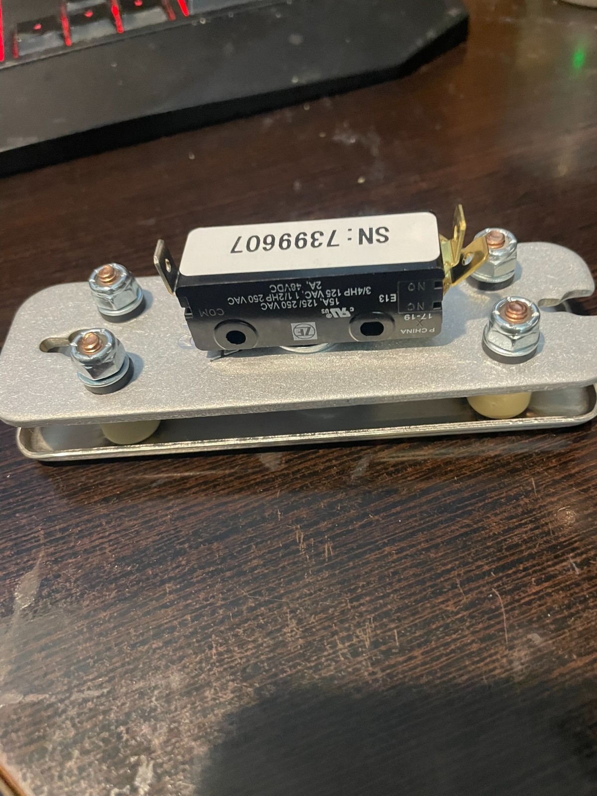 EMERGENCY PUSH PLATE