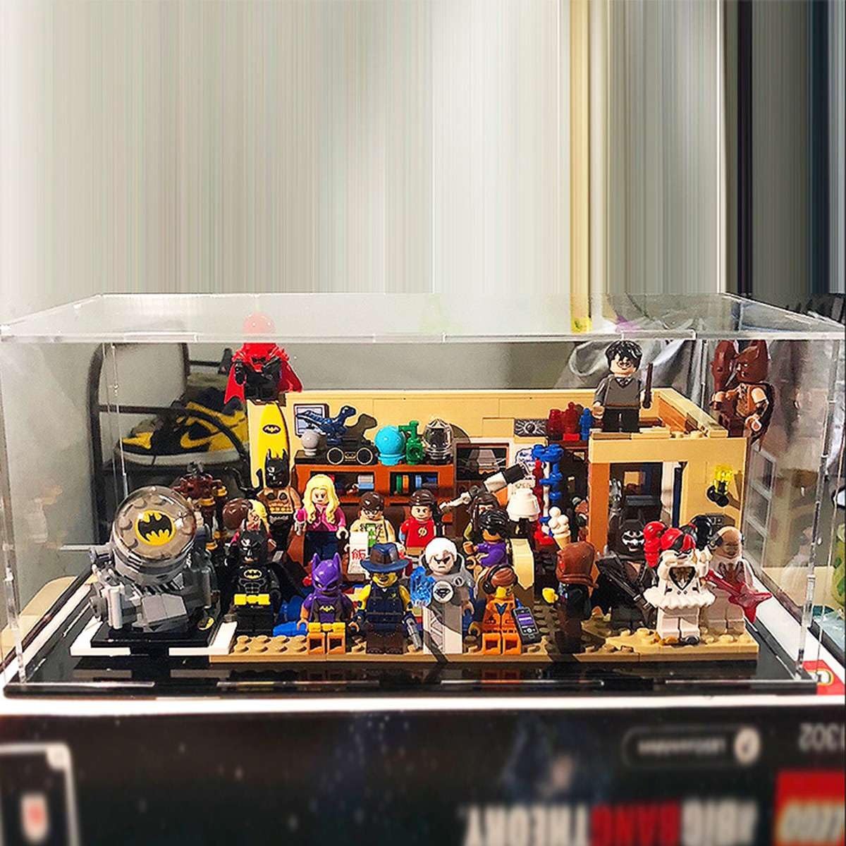 Self-Assembly Acrylic Display Case,Deluxe Dustproof Showcase,Cube Countertop ...