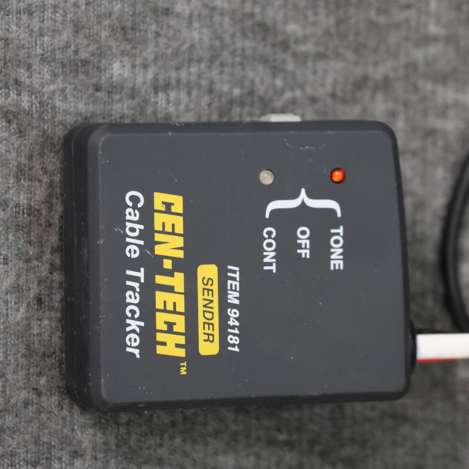 Centech Cable Tracker Sender ITEM 94181 RJ11 Alligator Clips Tester Tool