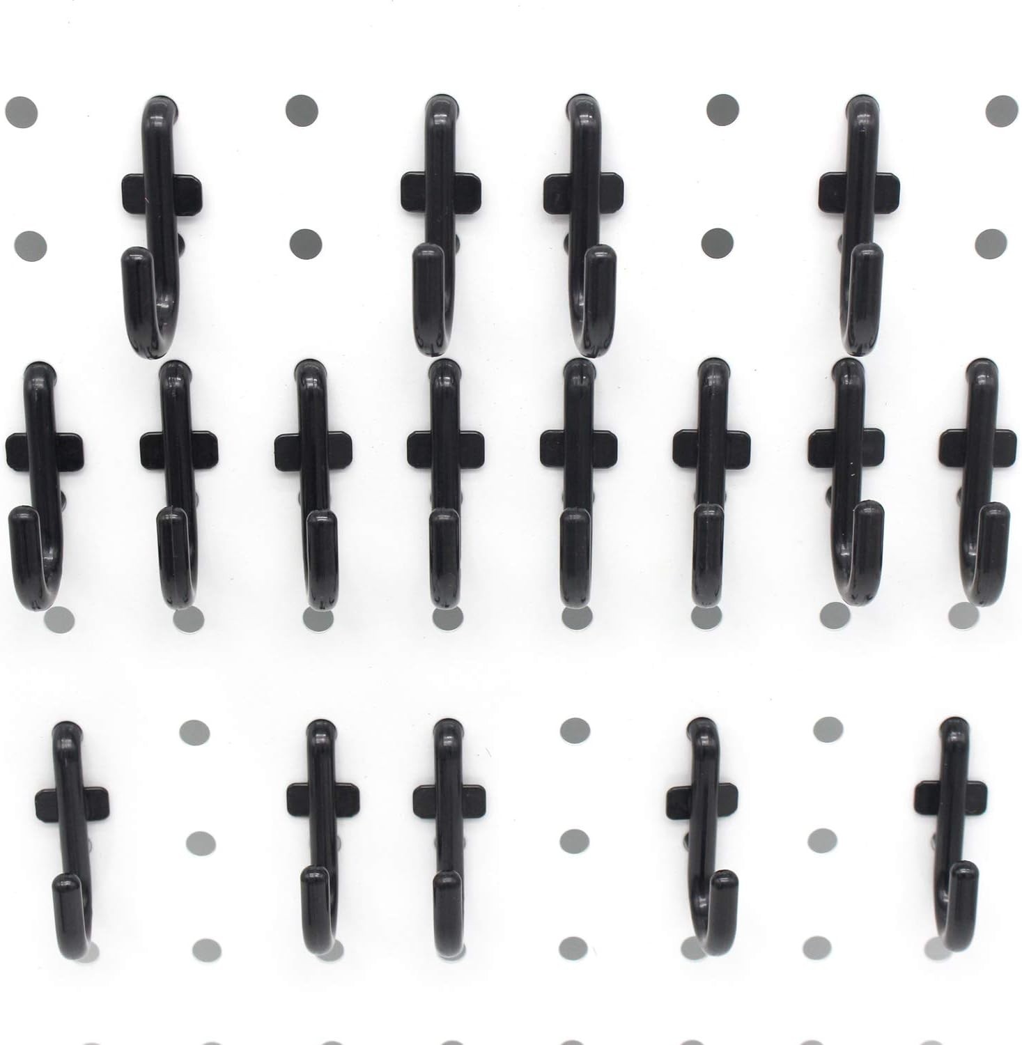 Versatile 100PC Black Pegboard Hooks - Maximize Space & Enhance Organization