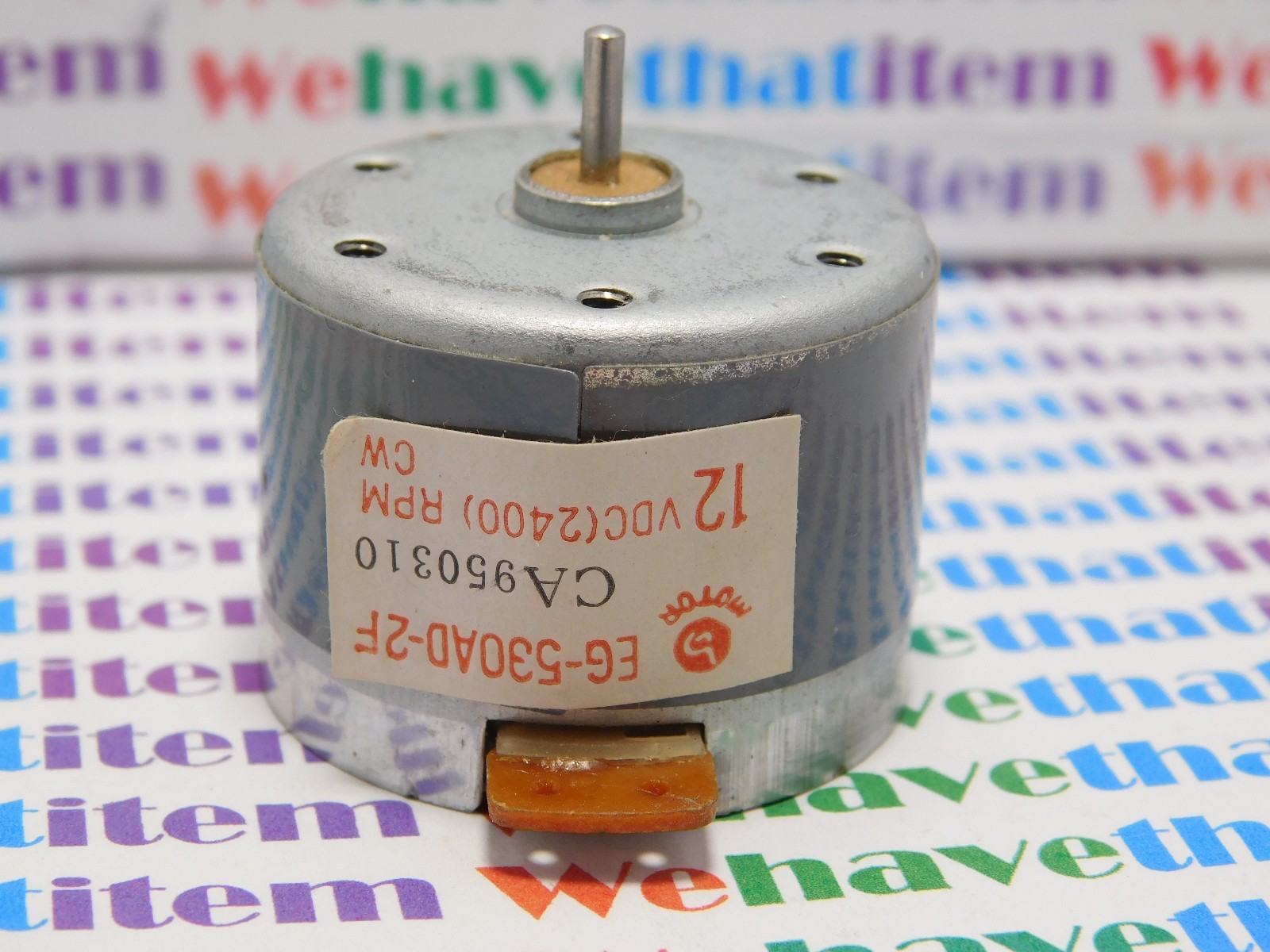 EG530AD-2F / 12volt MOTOR / CW / 2400rpm / 1 PIECE (qzty)