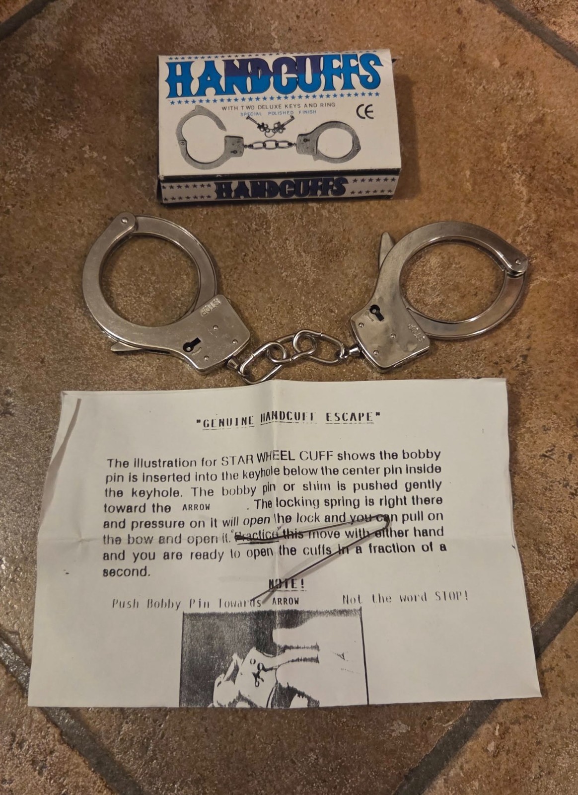 Handcuffs with Special Polished Finish Magic Trick Mentalism