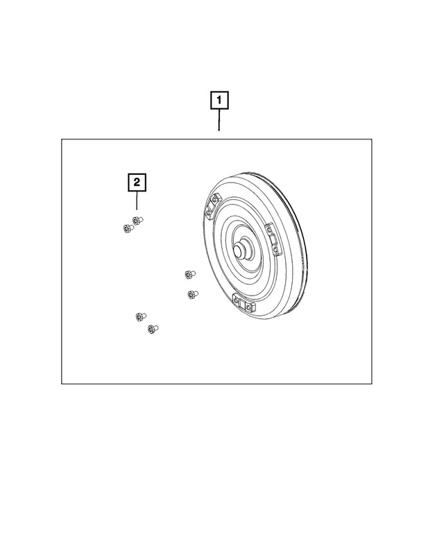 Genuine Mopar Torque Converter Bolt Set 06036809AA