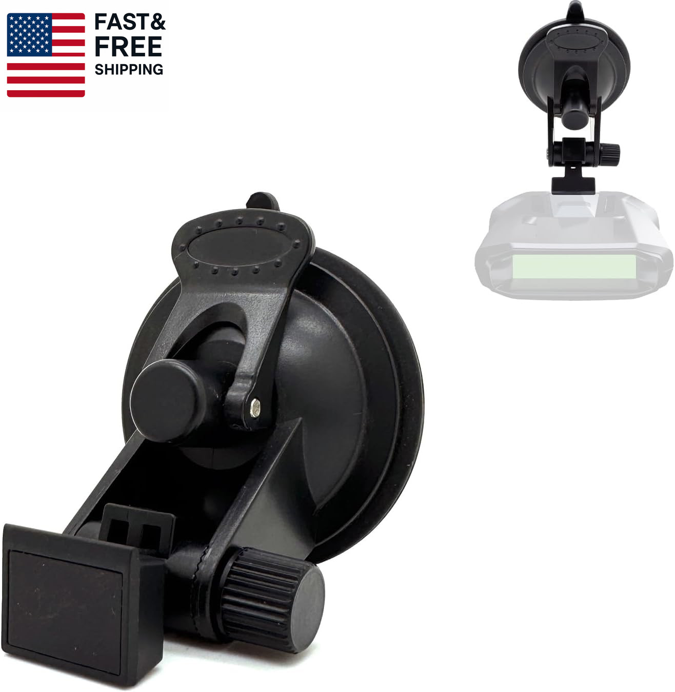 Enhanced Windshield Suction Mount Compatible with Escort Max360C, MKII, Max 3 4,