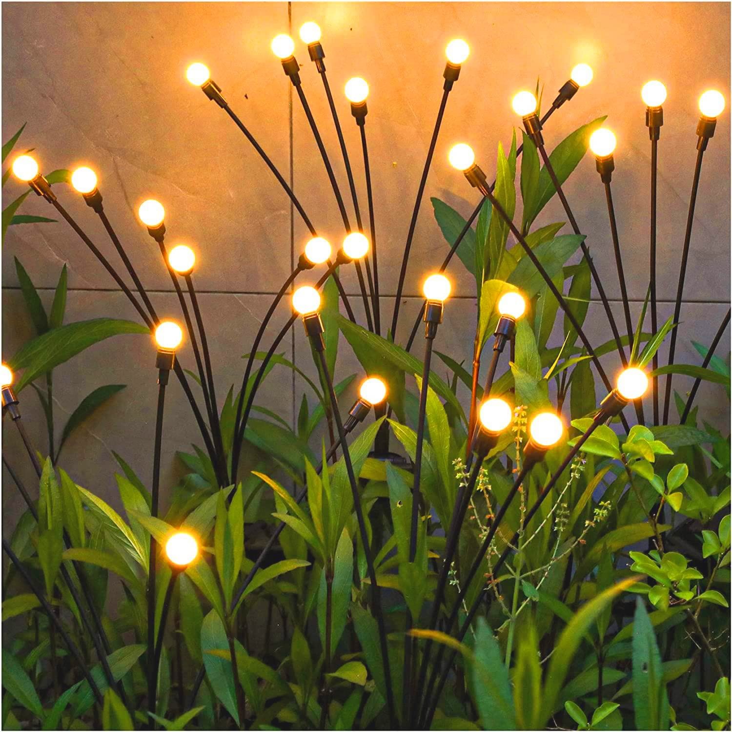 TONULAX Solar Garden Lights - Upgraded Solar Swaying Light, Sway by Wind, Outdoo