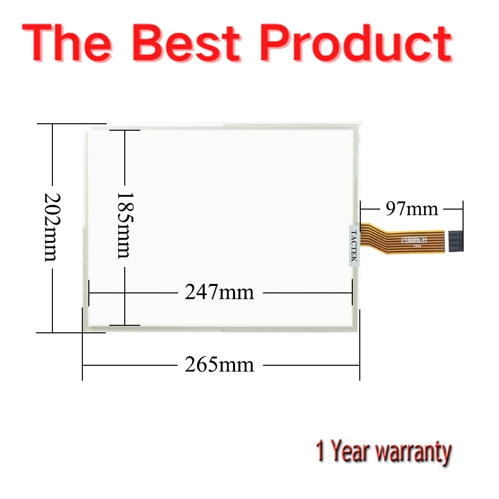Touch Screen for 2711P-RDB12C Panel Glass Digitizer with Membrane Keypad