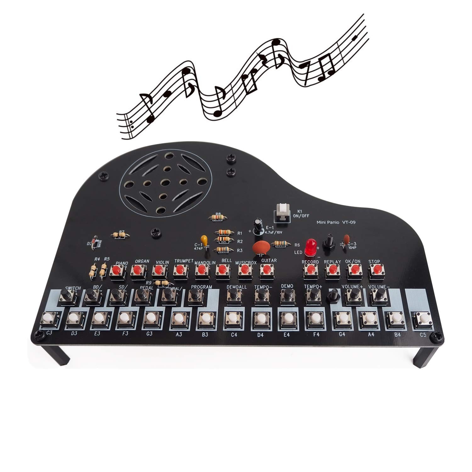 Diy Piano Soldering Project Kit Electronics Solder Practice Kit Great Stem Proje