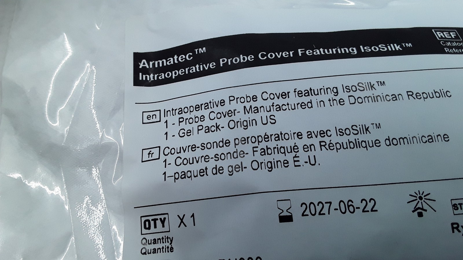 Microtek Armatec Probe Cover 13cm x 244cm REF 3787 QTY 15