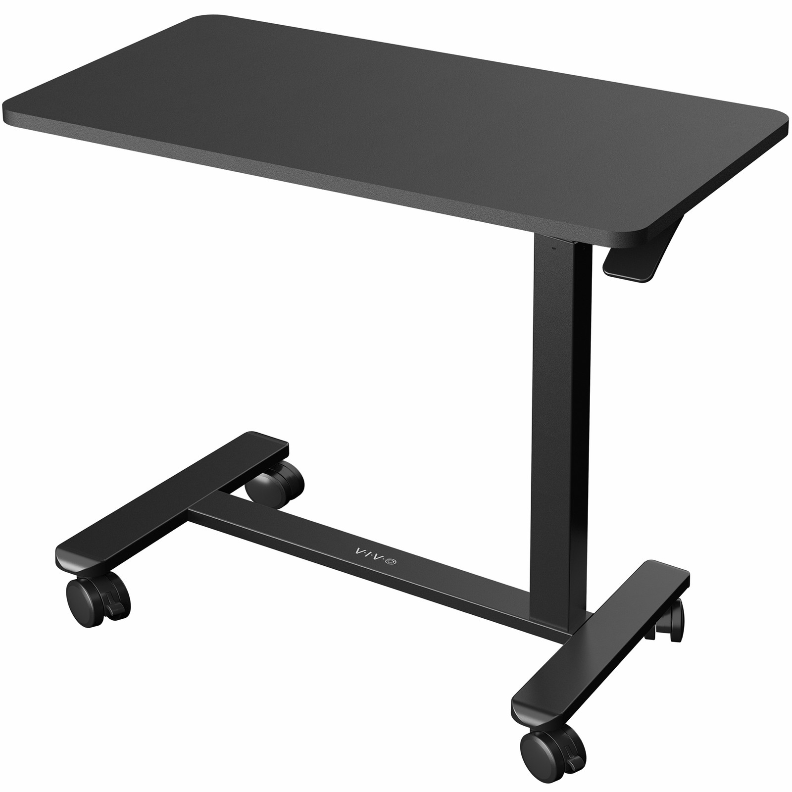 VIVO Pneumatic 28" x 16" Over Sofa Laptop Table, Mobile Desktop, Black