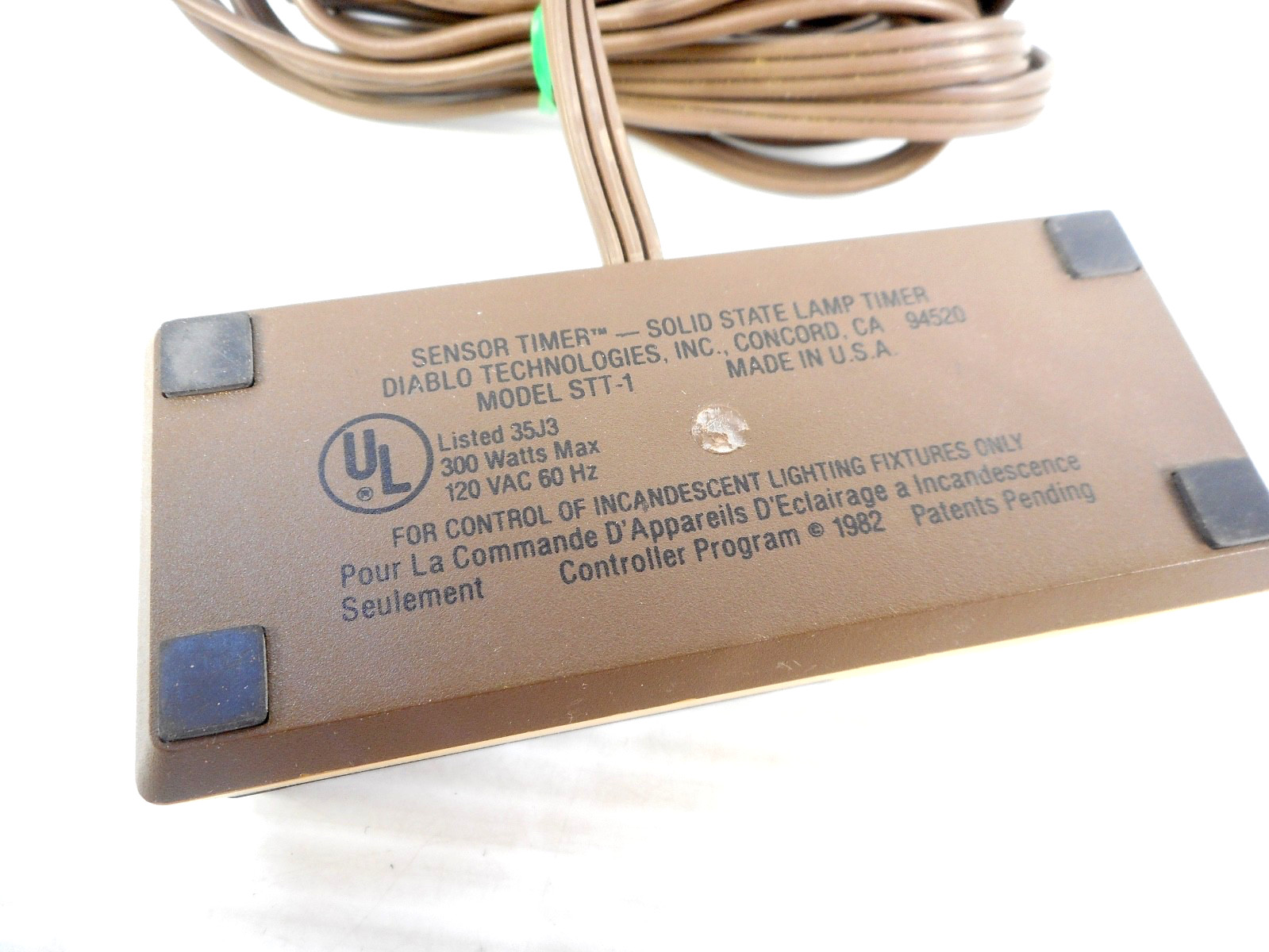 Vintage From Diablo Technologies Solid State Sensor lamp Timer/ Model STT-1