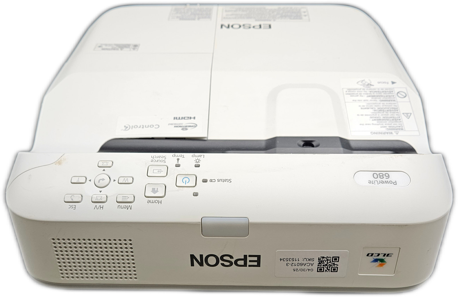 Epson PowerLite 680 3LCD Projector 4000 Lumens