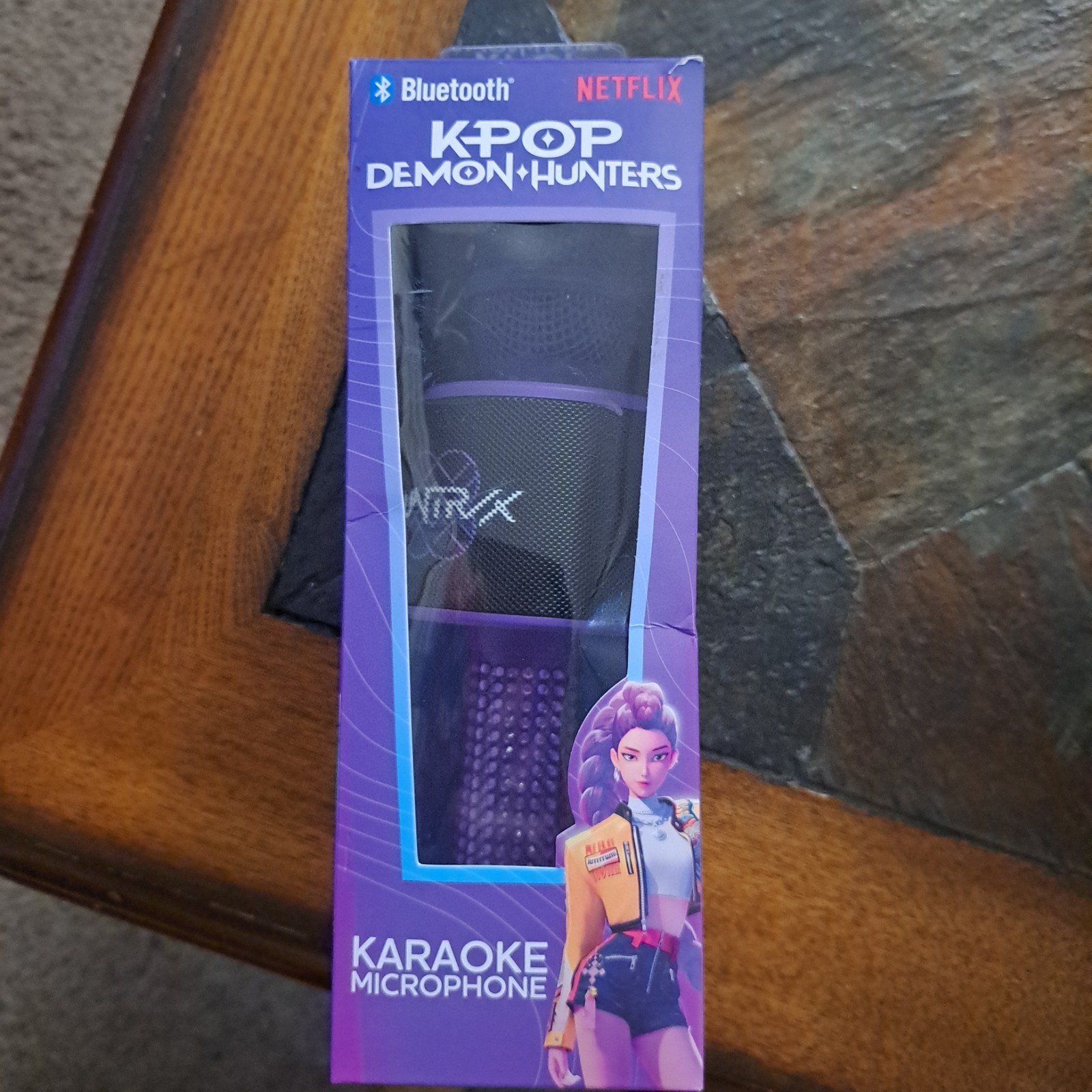 K-Pop Demon Hunters Karaoke Microphone.Vibrant Purple.Stream Music Wirelessly
