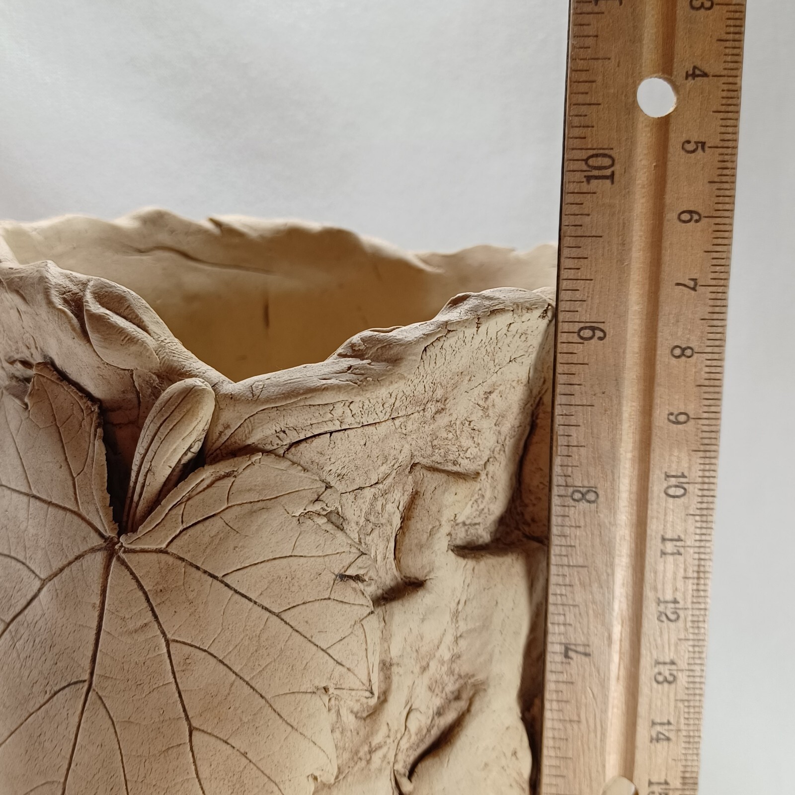 Studio Pottery Kingsville Wine Cooler Handmade Grapes Leaves Signed
