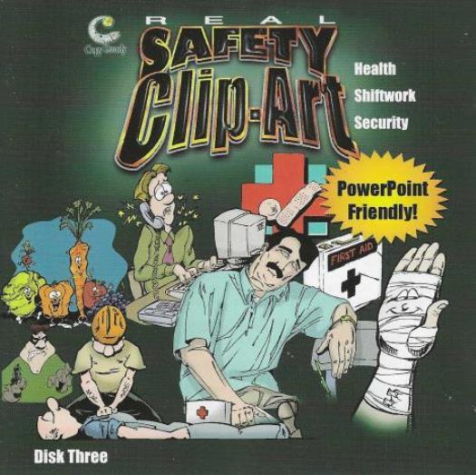 Real Safety Clip-Art Health, Shiftwork, Security Vol. 3 PC CD workplace graphics