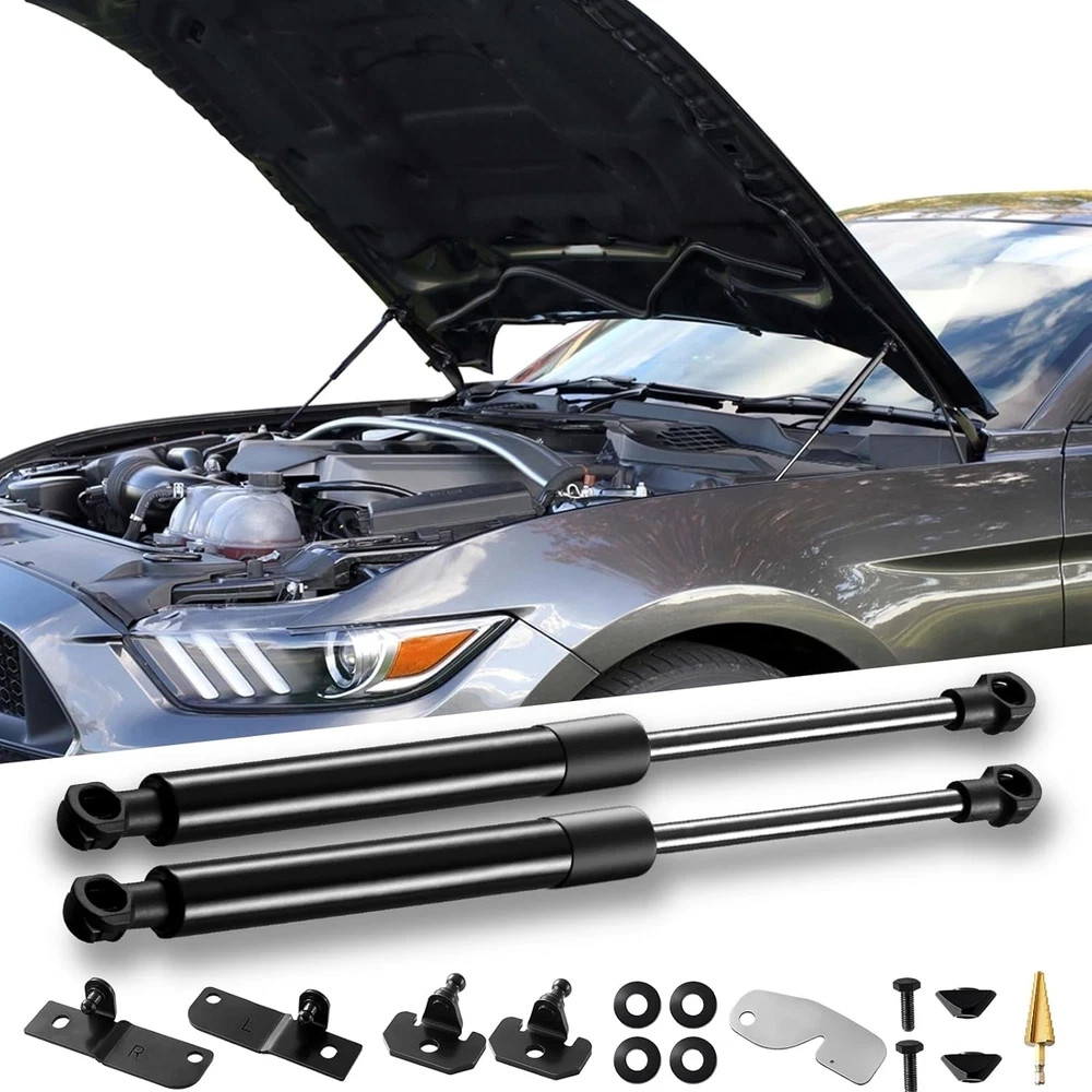 Hood Struts Lift Support for 2015-2023 Ford Mustang No Drill Front 2 Pcs
