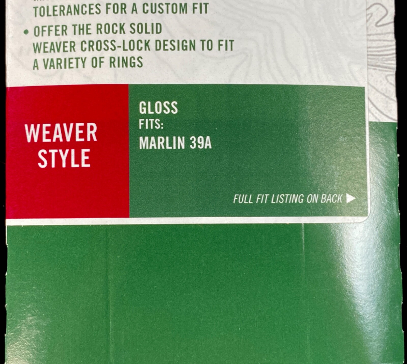 Weaver Marlin 39A One-Piece Scope Base #90 Round BBL - 48090