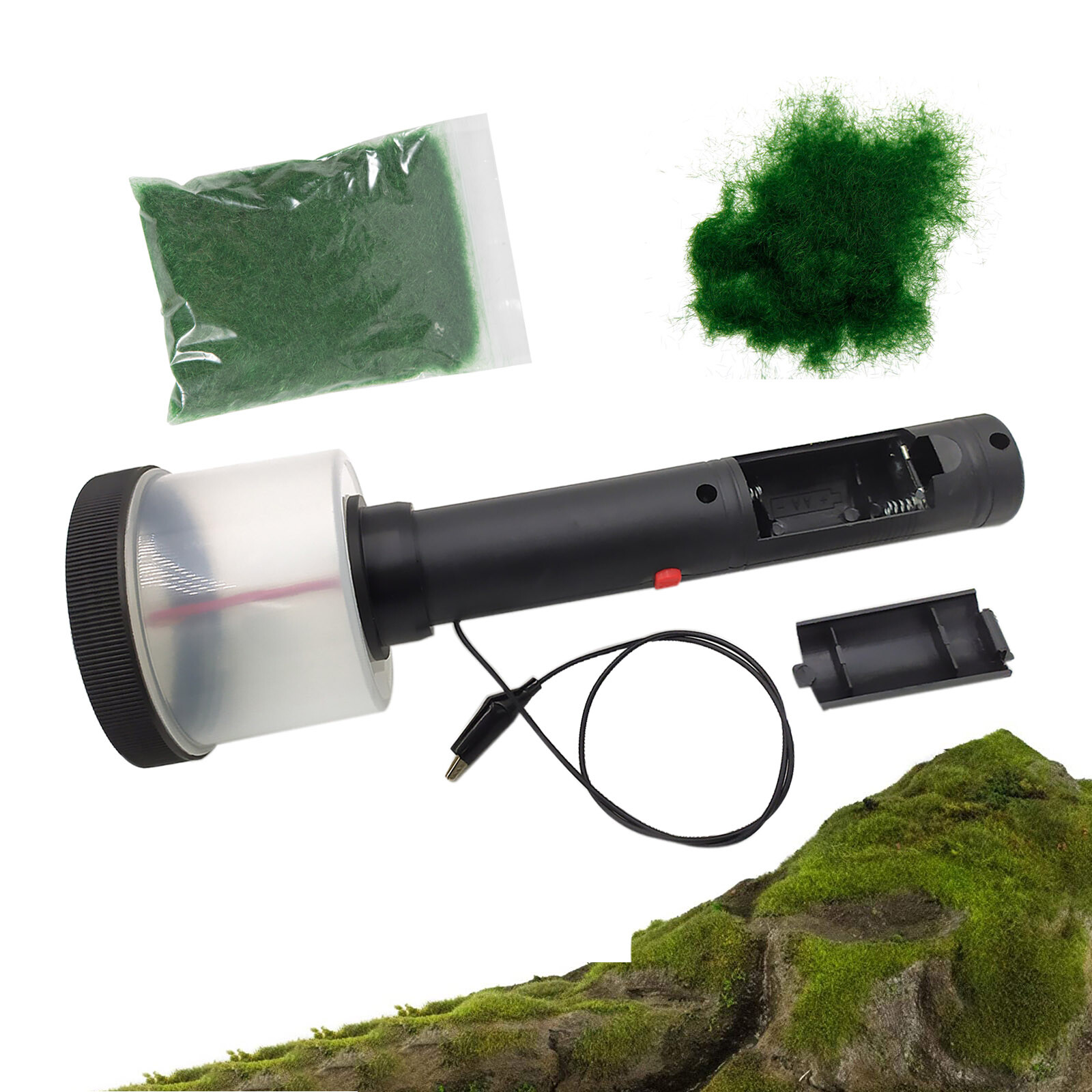 Static Grass Applicator Kit Electrostatic Flock Landscaping Flocking Machine usa