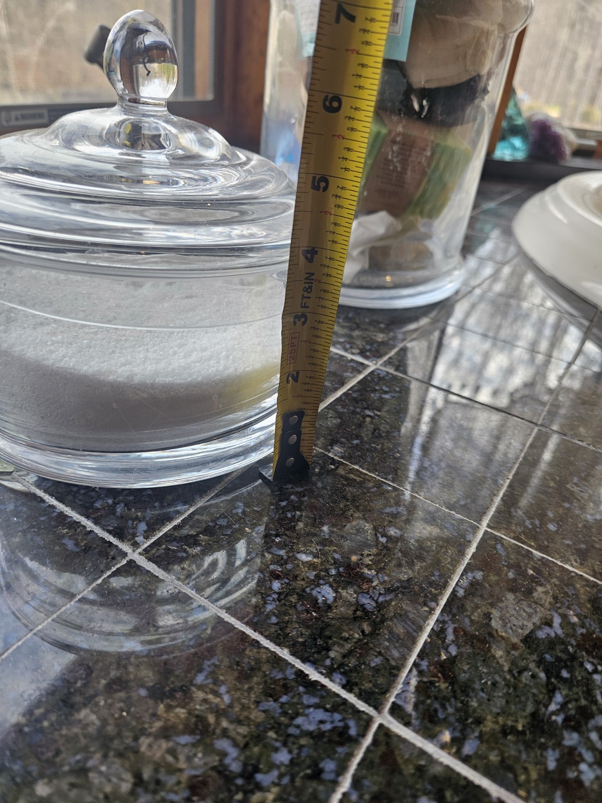 Small Glass Bathroom Cannister For Storage /accessories/ Soaps