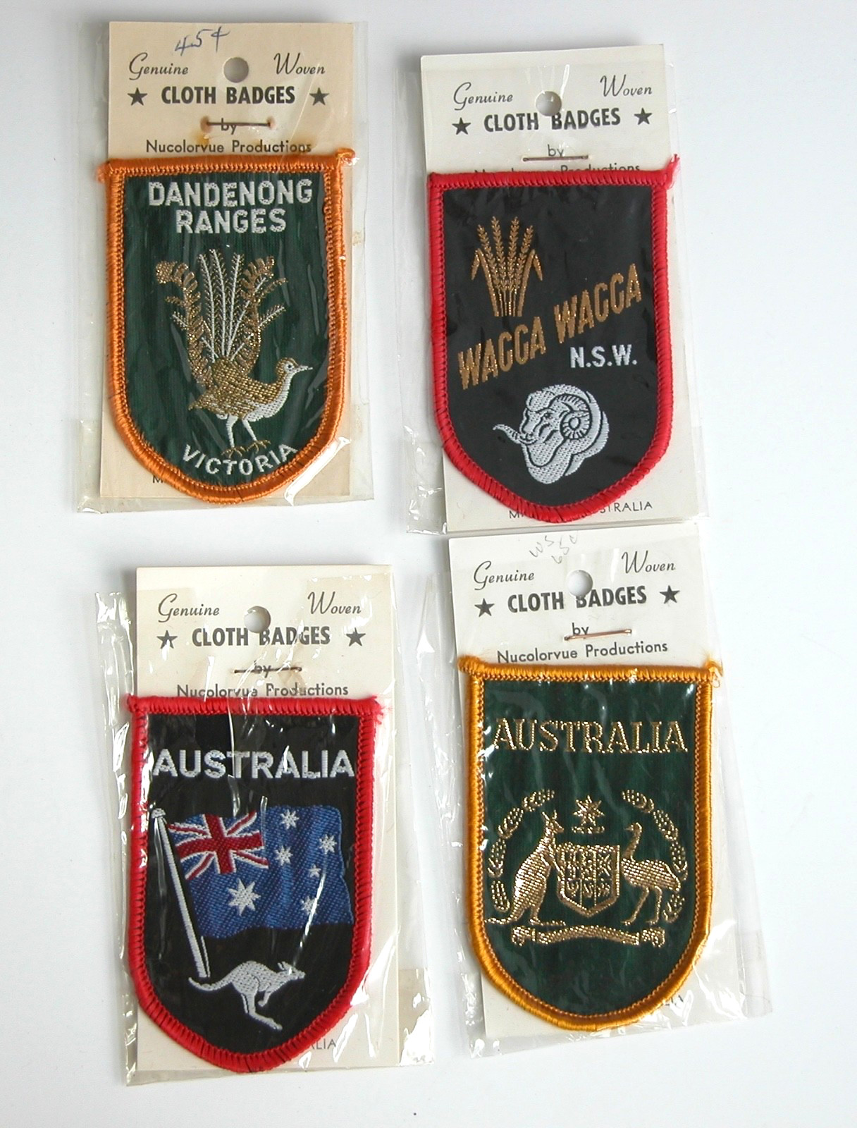 Vtg 60s 70s Patch Souvenir Travel AUSTRALIA Dandenong Queensland WACCA