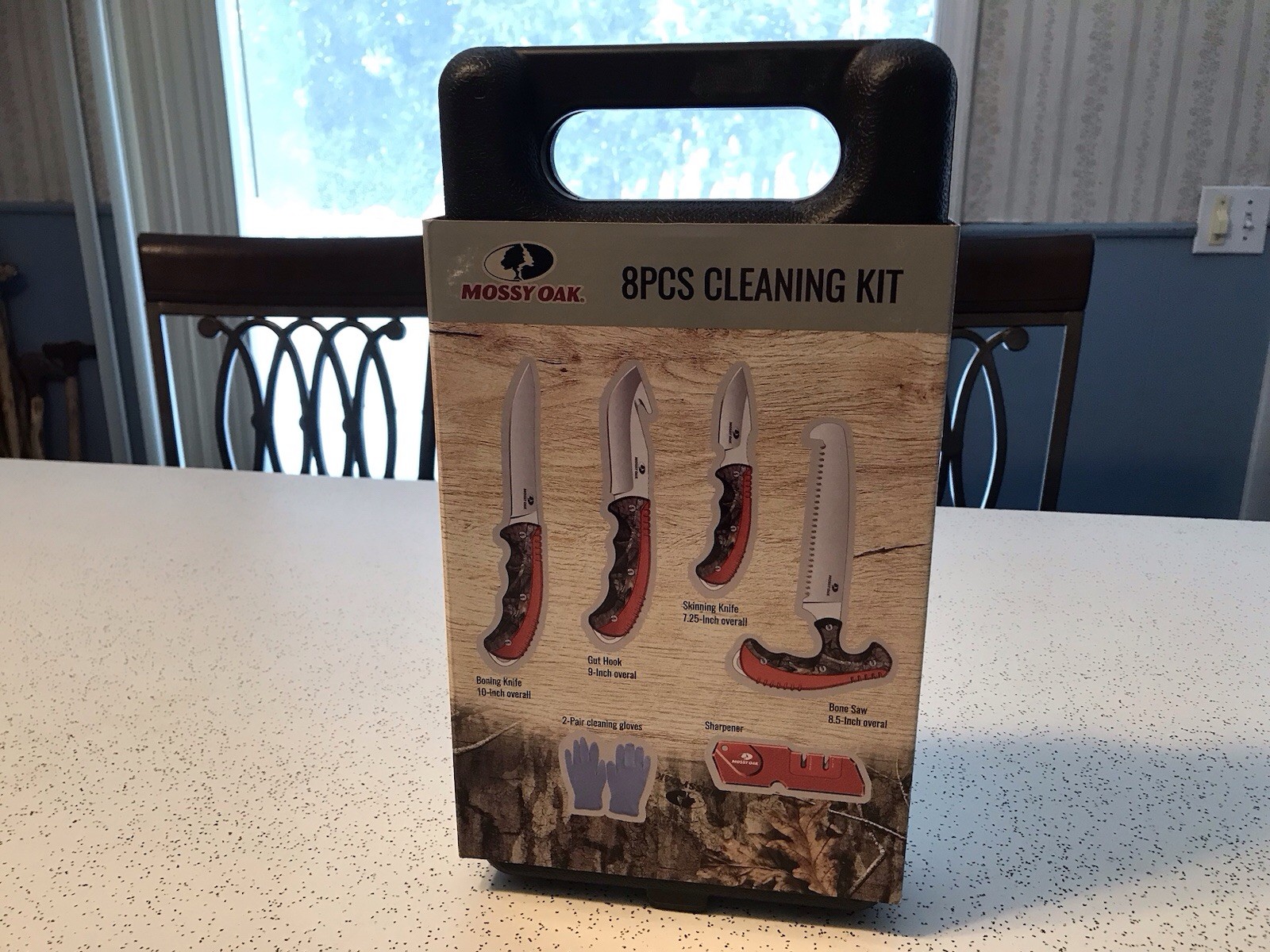 Mossy Oak 8-Piece Hunting Cleaning Kit with Gut Hook Knife & Storage Case    New