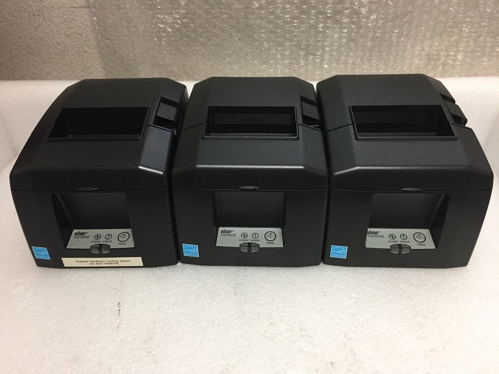 LOT OF 3 Star Micronics TSP650II, POS USB  Thermal Receipt Printer ADAPTER