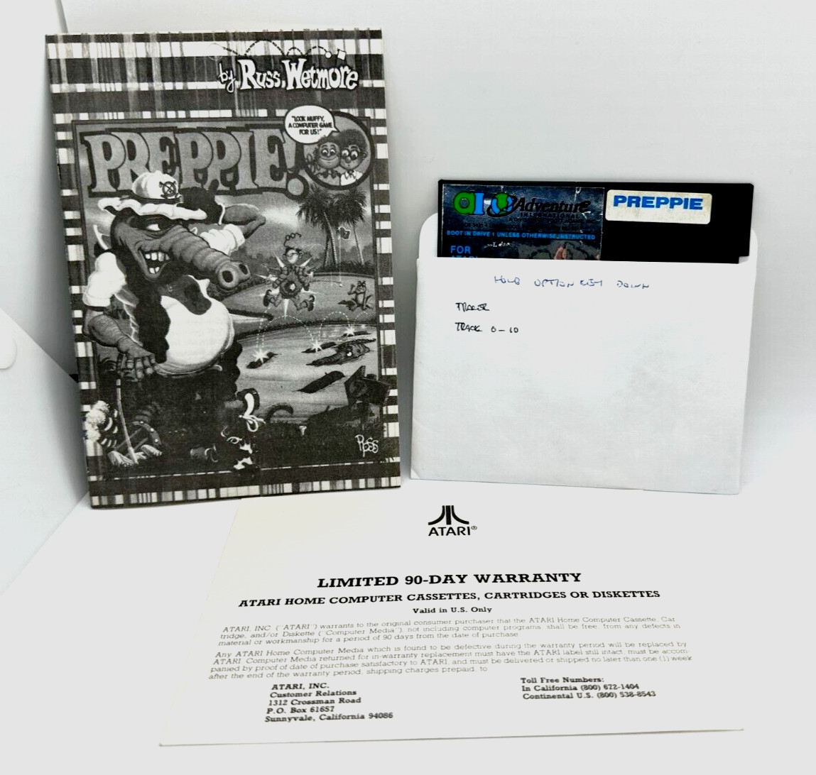 Preppie! (Atari 400 800) Adventure International /Russ Wetmore Game