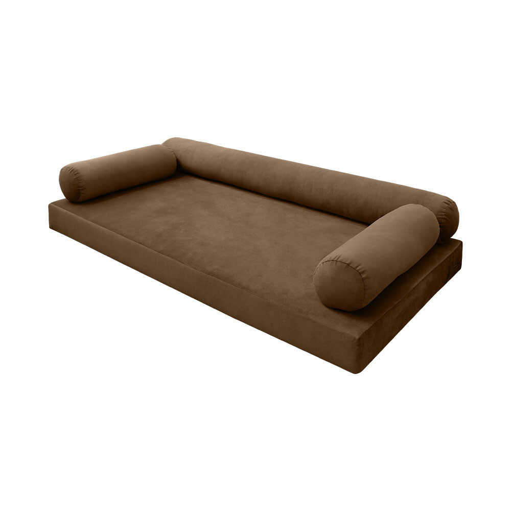 |SLIPCOVER ONLY| S.V6 Velvet Indoor Daybed Mattress Pillow Knife Edge Full AD308