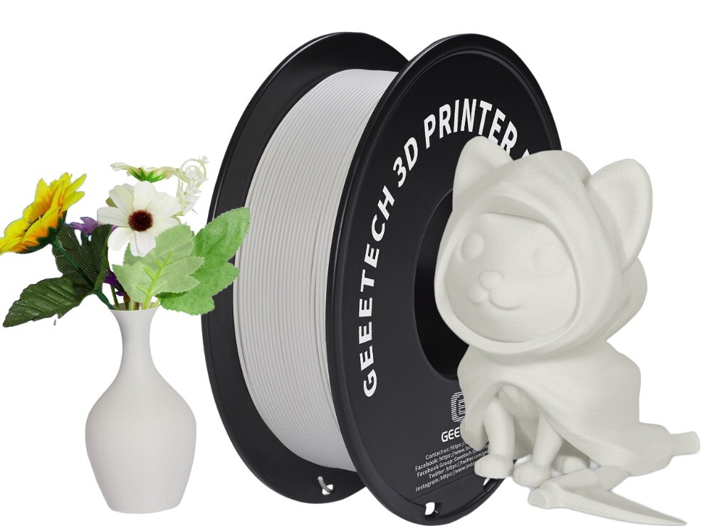 Geeetech 3D Printer Matte Stone Grey PLA Filament 1kg/roll 1.75mm Consumables