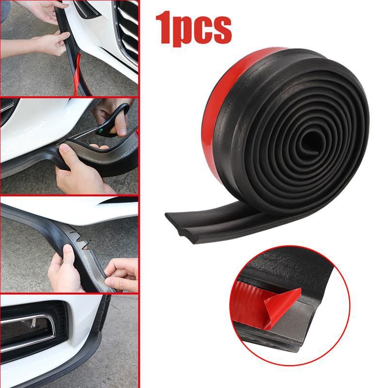 Universal 2.5M Car Front Bumper Lip Strip Splitter Body Side Spoiler Protector