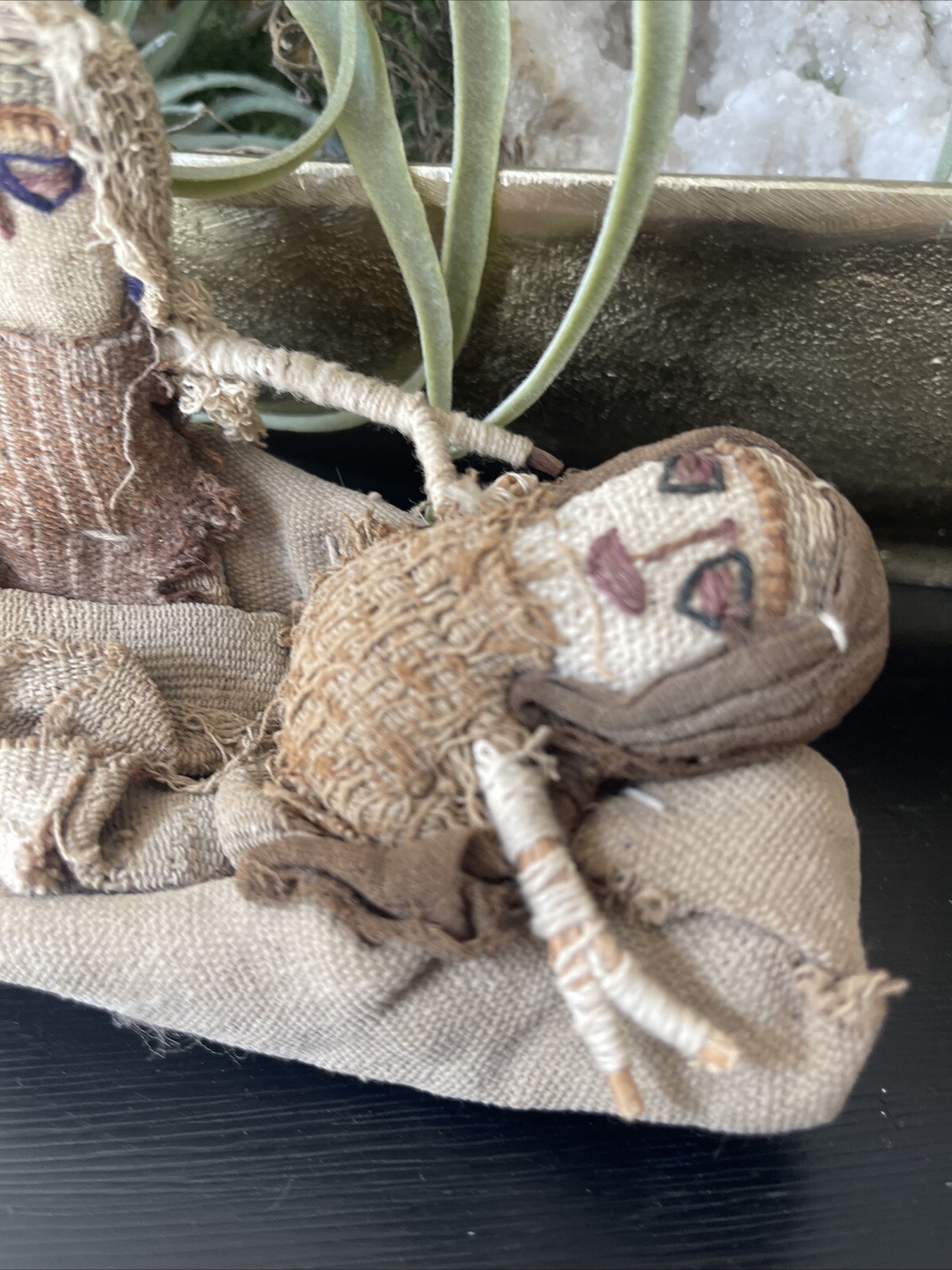 Vintage Handmade Peruvian Chancay Burial Dolls