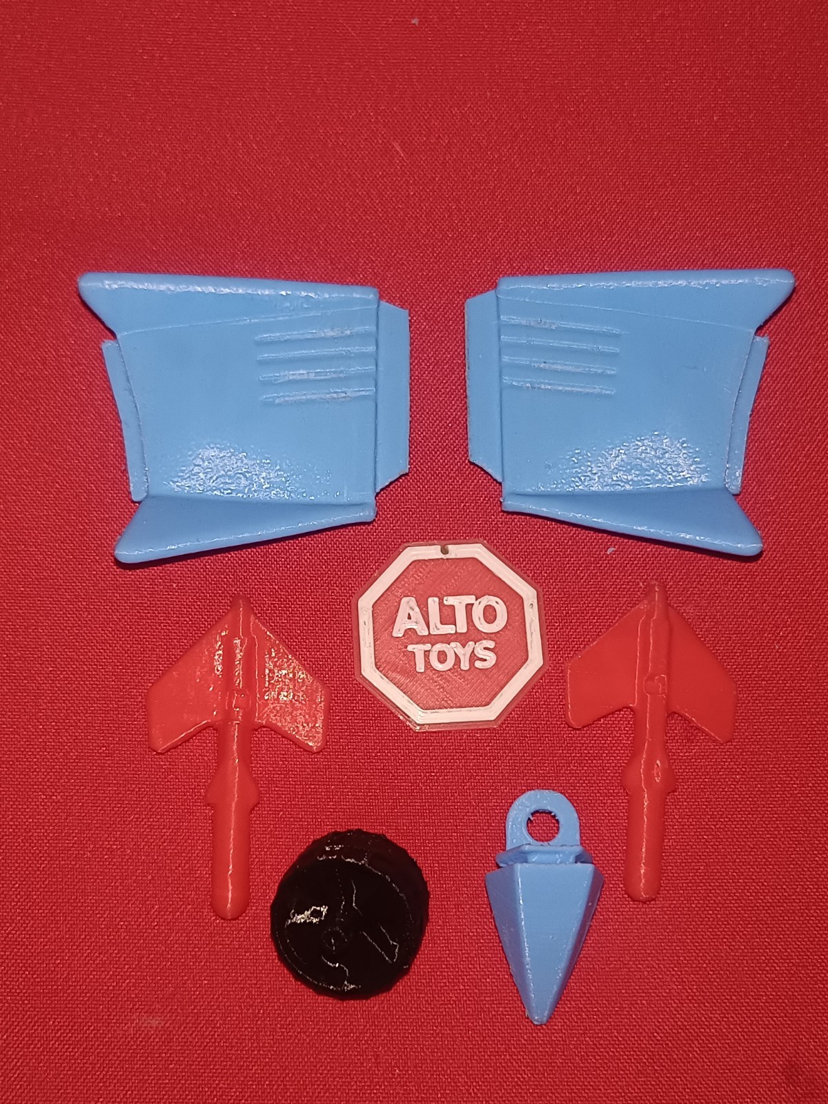 Repro PLA 6 Parts Set Maraj  Silverhawks Halcones Galácticos Spare Parts
