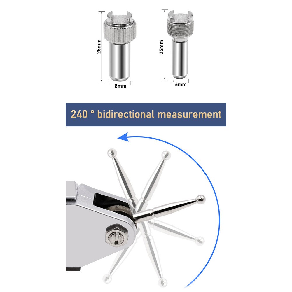 0-0.8mm Lever Dial Indicator Shockproof Waterproof with Ear Against Table