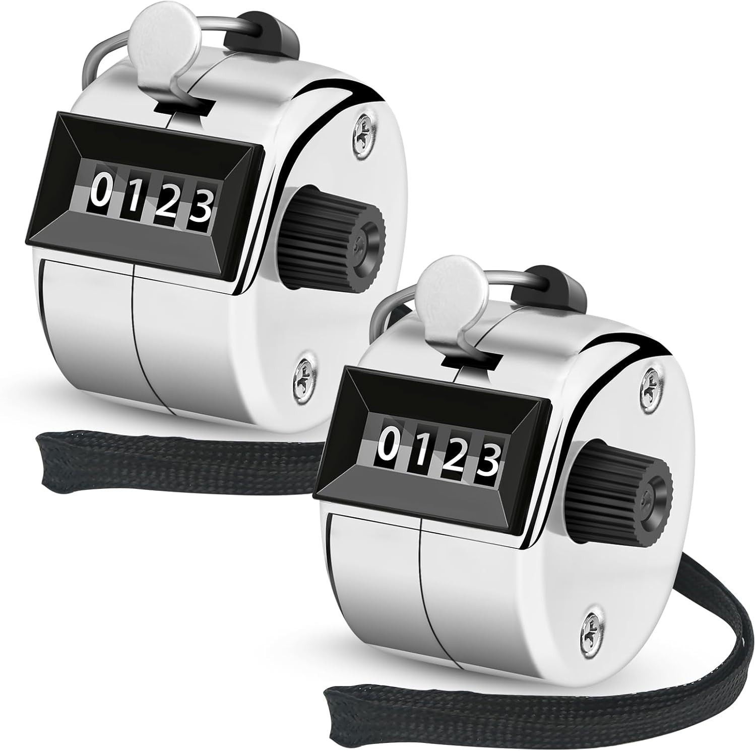2 Pcs Clicker Counter, Hand Tally Counter with Large Display | Mechanical Pitch