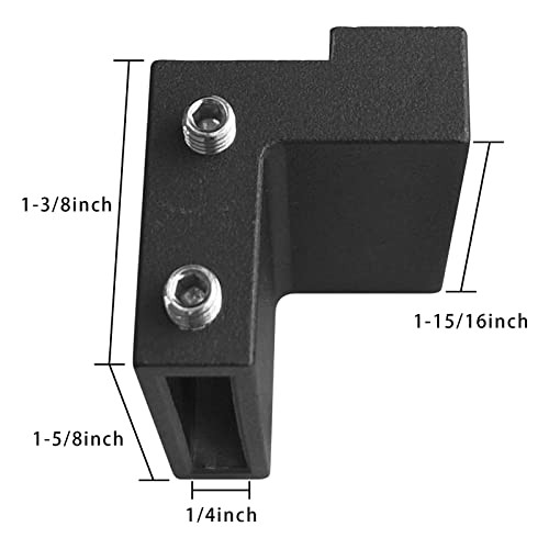 2PCS Barn Door Stopper, Sliding Door Hardware Accessory for Flat Track, BK |