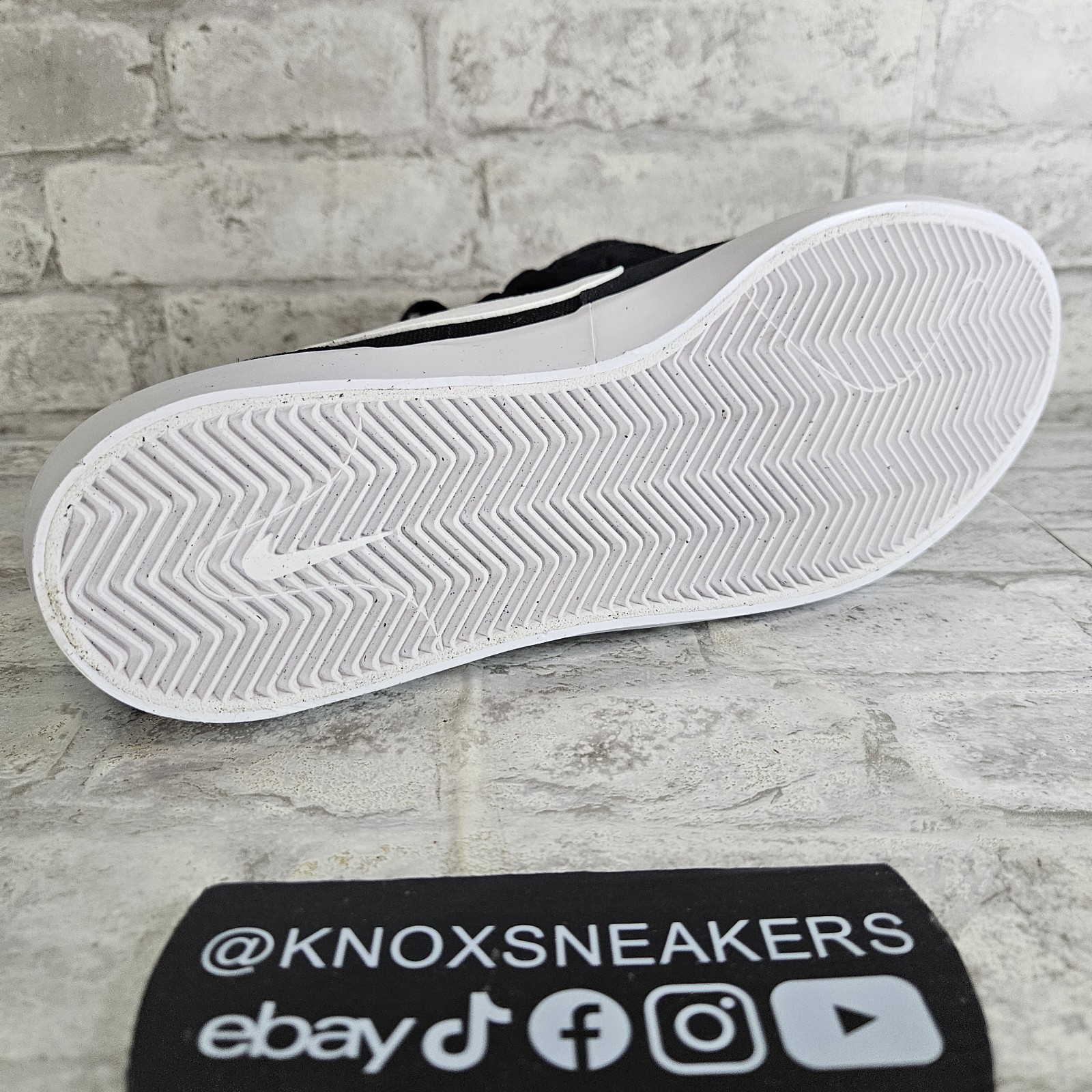 Nike SB Heritage Vulc Black White Skate Sneaker CD5010-003 Men's Size 13