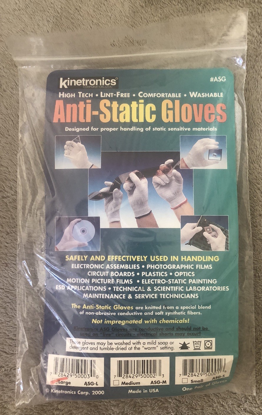 Kinetronics Anti-Static Glove-Large