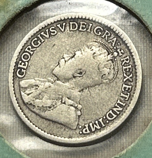 1918 Canada Silver 5 Cents Nickel