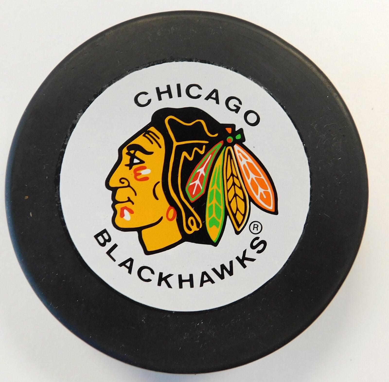 Chicago Blackhawks Vintage Official Vegum NHL Hockey Puck "Made In Slovakia"