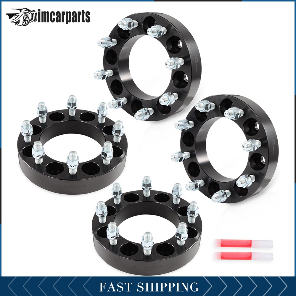(4) 1.5" 8x6.5 to 8x170 Wheel Adapters For Chevy GMC 8x165.1 Hub to 8x170 Wheel