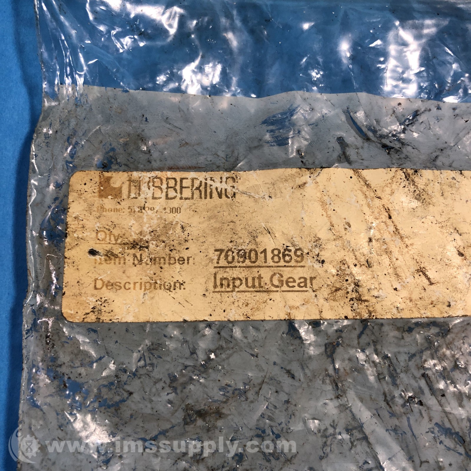 Lubbering 70901869 Input Gear FNIP