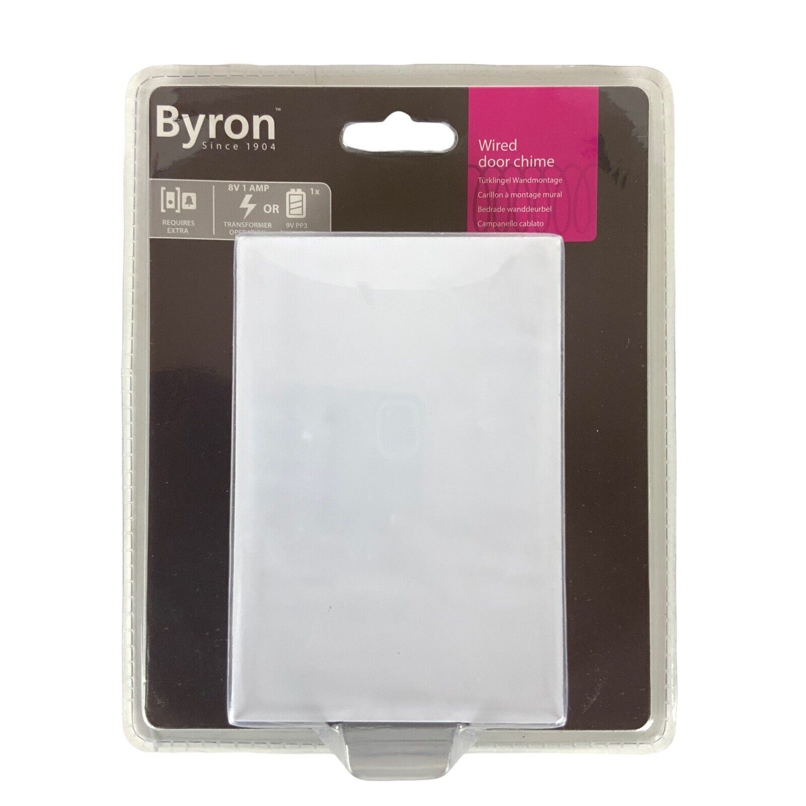 Byron Mechanical Wired Door Chime 771 Classic Sound 8V 1A
