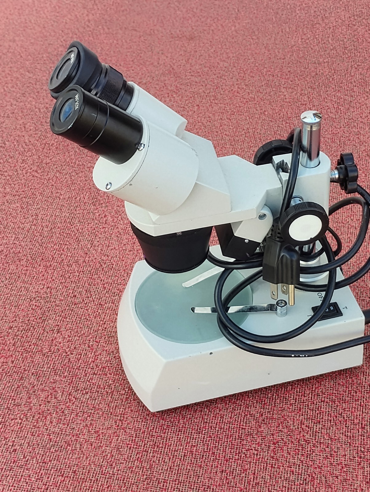 Stereo Microscopic 1x/3x w wf10x eyepieces adjustable width Microscope