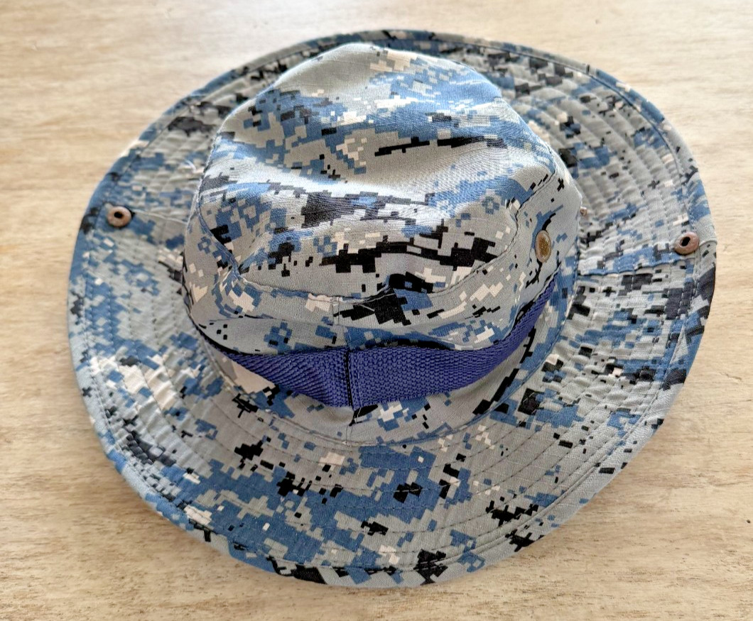 Digital Camo Military Boonie Hat with Chin Strap Original Militaria Theme