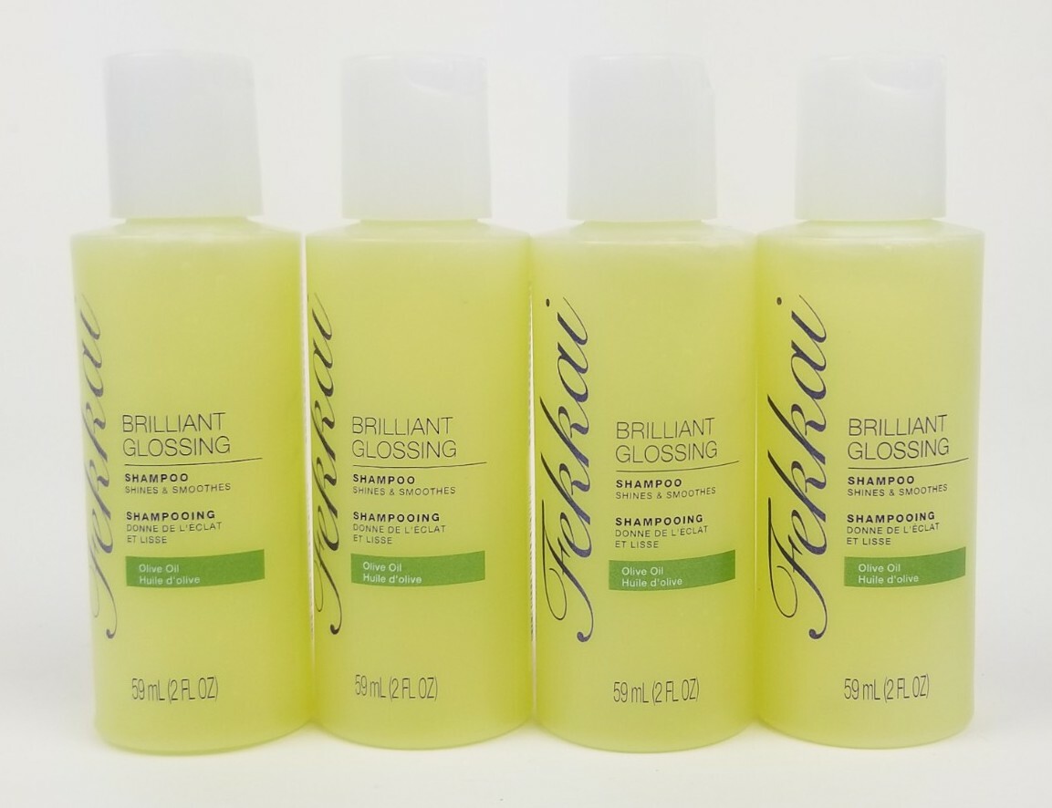 Fekkai Brilliant Glossing Shampoo, Olive oil,  4 x 2oz Total 8 Ounces