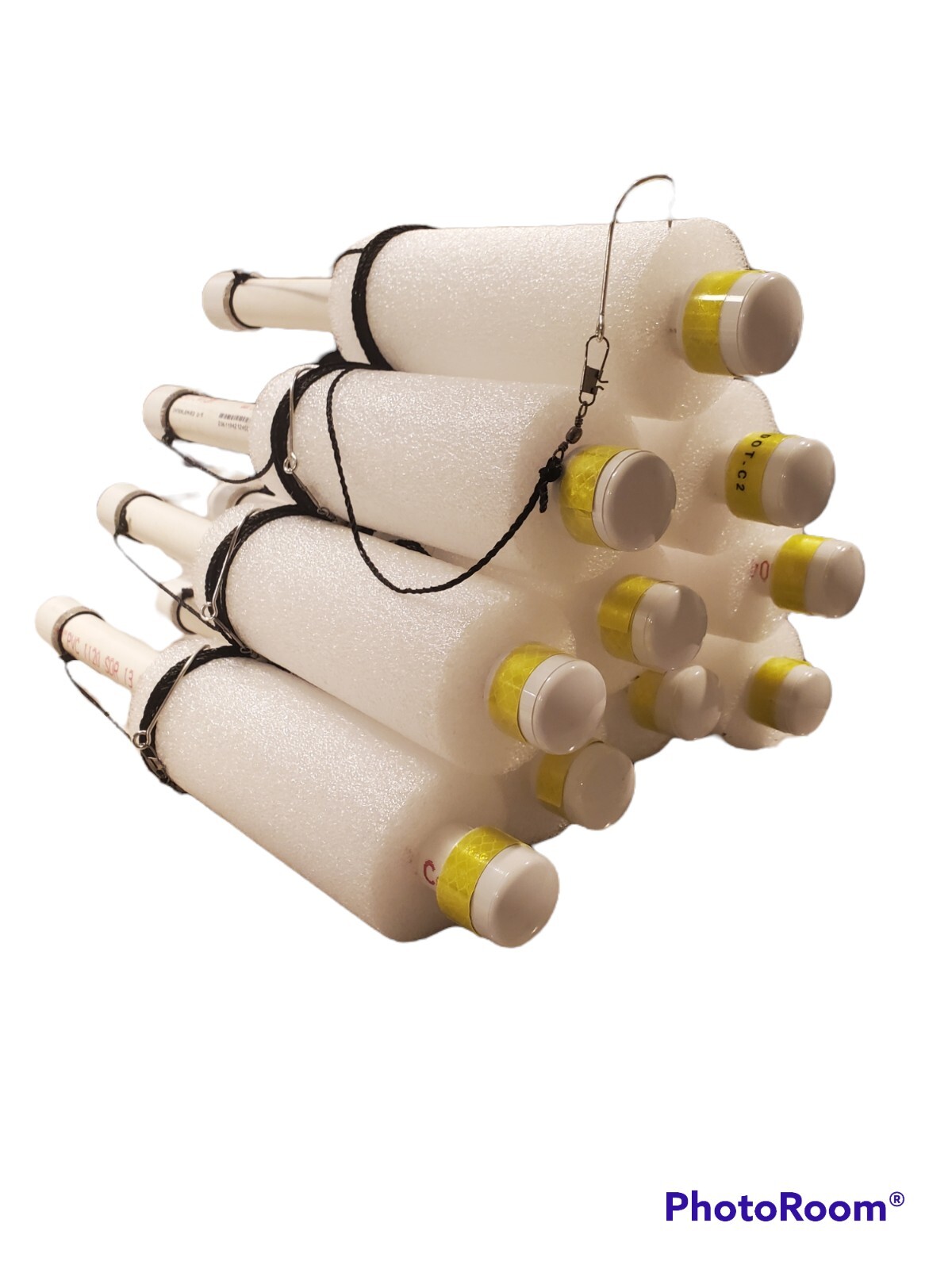 Tilt Cajun Catfish Jugline fishing Noodle Jugs WHITE, weighted lot of 10 Reflect